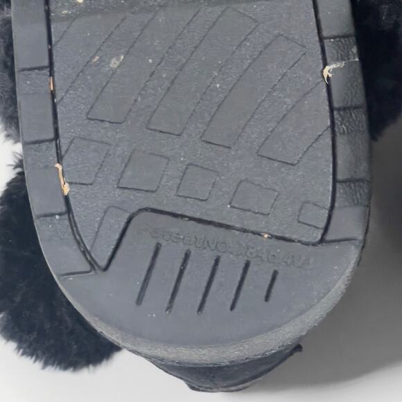 Makalu Women's Faux Fur Suede Ankle Black Boots Size 8.5 - Picture 8 of 12